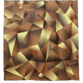 Veelhoeksachtergrond: Abstracte getextureerde kuns Douchegordijn (Voorkant)