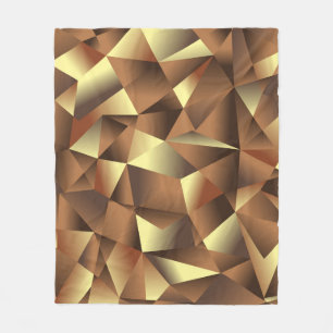 Veelhoeksachtergrond: Abstracte getextureerde kuns Fleece Deken