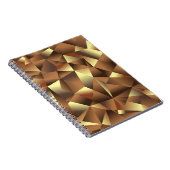 Veelhoeksachtergrond: Abstracte getextureerde kuns Notitieboek (Rechterzijde)