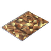 Veelhoeksachtergrond: Abstracte getextureerde kuns Notitieboek (Linkerzijde)