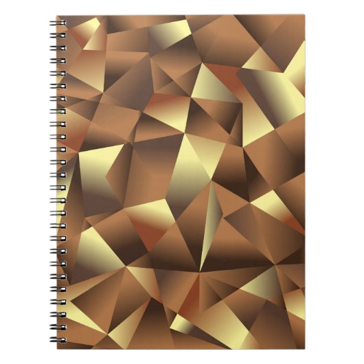 Veelhoeksachtergrond: Abstracte getextureerde kuns Notitieboek (Voorkant)