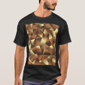 Veelhoeksachtergrond: Abstracte getextureerde kuns T-shirt (Voorkant)