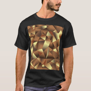 Veelhoeksachtergrond: Abstracte getextureerde kuns T-shirt