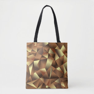 Veelhoeksachtergrond: Abstracte getextureerde kuns Tote Bag
