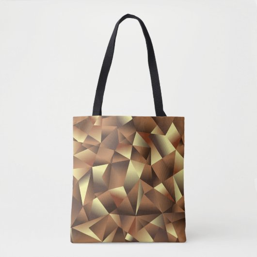 Veelhoeksachtergrond: Abstracte getextureerde kuns Tote Bag (Voorkant)