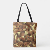 Veelhoeksachtergrond: Abstracte getextureerde kuns Tote Bag (Achterkant)