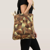 Veelhoeksachtergrond: Abstracte getextureerde kuns Tote Bag (Dichtbij)