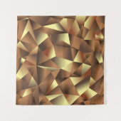 Veelhoeksachtergrond: Abstracte getextureerde kuns Wandkleed (Voorkant (horizontaal))