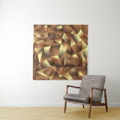 Veelhoeksachtergrond: Abstracte getextureerde kuns Wandkleed (In situ)
