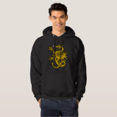 Veelhoeksymbolen en illustraties hoodie (Voorkant volledig)