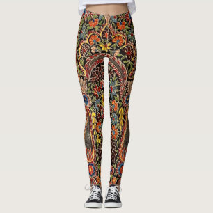 veelkleurig bloemmotief leggings
