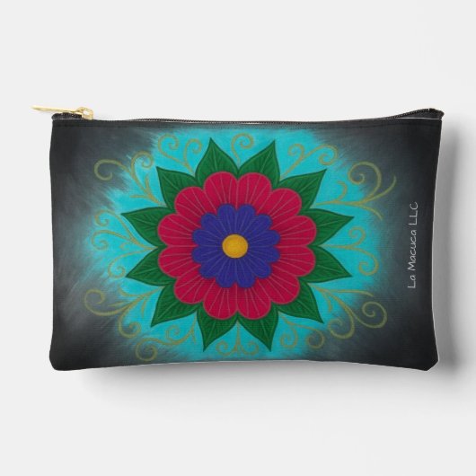 Veelkleurig bloemzakje etui (Voorkant)