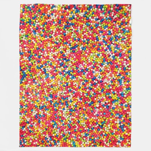 VEELKLEURIG FLEECE DEKEN (Voorkant)