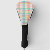 veelkleurig geblokt plaid golfheadcover (Voorkant)