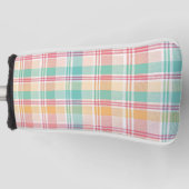 veelkleurig geblokt plaid golfheadcover (Voorkant)