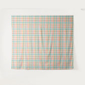 veelkleurig geblokt plaid wandkleed (Voorkant (horizontaal))