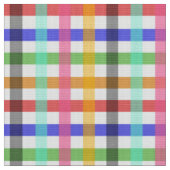 Veelkleurig Gingham Plaid Pattern Design Stof (Close Up)