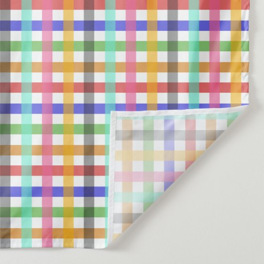 Veelkleurig Gingham Plaid Pattern Design Stof