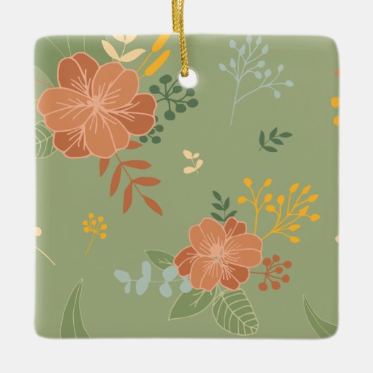 veelkleurig keramisch ornament (Voorkant)