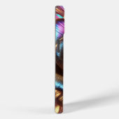 Veelkleurig Metallic Roos met Levendige Bloemen Case-Mate iPhone Case (Achterkant / Rechts)