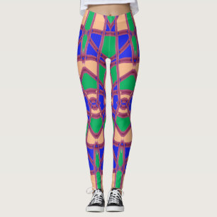 Veelkleurig naadloos patroon "Ratti_Creative_Arts" Leggings