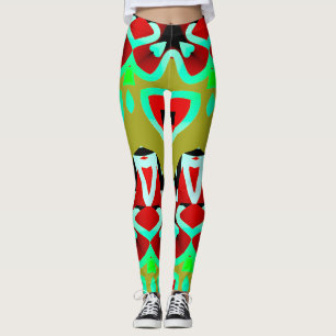 Veelkleurig naadloos patroon "Ratti_Creative_Arts" Leggings