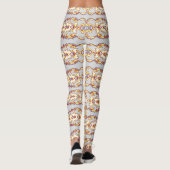 Veelkleurig naadloos patroon "Ratti_Creative_Arts" Leggings (Achterkant)