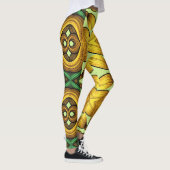 Veelkleurig naadloos patroon "Ratti_Creative_Arts" Leggings (Rechts)