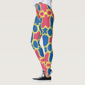 Veelkleurig naadloos patroon "Ratti_Creative_Arts" Leggings (Links)