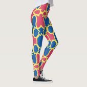 Veelkleurig naadloos patroon "Ratti_Creative_Arts" Leggings (Rechts)