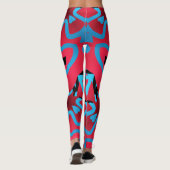 Veelkleurig naadloos patroon "Ratti_Creative_Arts" Leggings (Achterkant)
