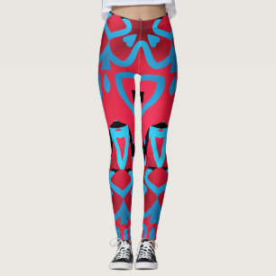 Veelkleurig naadloos patroon "Ratti_Creative_Arts" Leggings