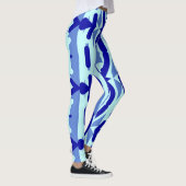 Veelkleurig naadloos patroon "Ratti_Creative_Arts" Leggings (Rechts)
