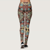 Veelkleurig naadloos patroon "Ratti_Creative_Arts" Leggings (Achterkant)