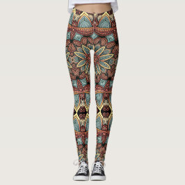 Veelkleurig naadloos patroon "Ratti_Creative_Arts" Leggings