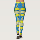Veelkleurig naadloos patroon "Ratti_Creative_Arts" Leggings (Achterkant)