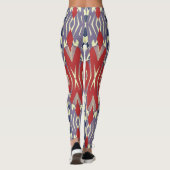 Veelkleurig naadloos patroon "Ratti_Creative_Arts" Leggings (Achterkant)