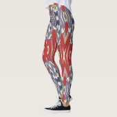 Veelkleurig naadloos patroon "Ratti_Creative_Arts" Leggings (Links)