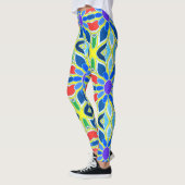 Veelkleurig naadloos patroon "Ratti_Creative_Arts" Leggings (Links)