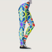 Veelkleurig naadloos patroon "Ratti_Creative_Arts" Leggings (Rechts)