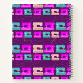 veelkleurig naaijournaal notitieboek (Achterkant)