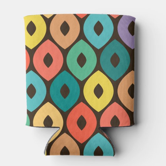 veelkleurig ogee-patroon blikjeskoeler (Achterkant)