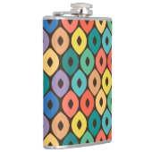 veelkleurig ogee-patroon heupfles (Rechts)