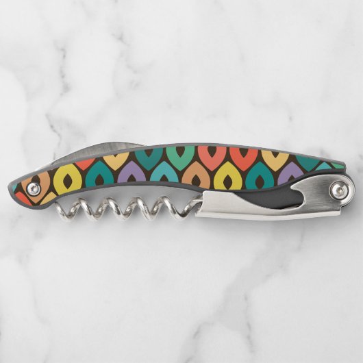 veelkleurig ogee-patroon kurkentrekker (Achterkant)