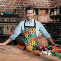 veelkleurig ogee-patroon