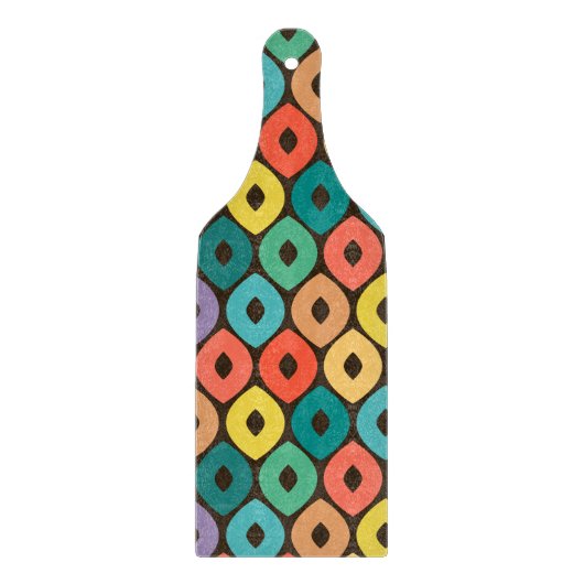 veelkleurig ogee-patroon snijplank (Voorkant)