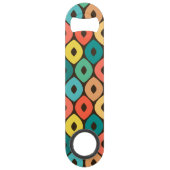 veelkleurig ogee-patroon speed flessenopener (Achterkant)