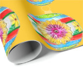 Veelkleurig Ornament Gold Wrapping Paper Cadeaupapier (Rol Hoek)