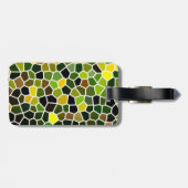 , veelkleurig patroon bagagelabel (Achterkant horizontaal)