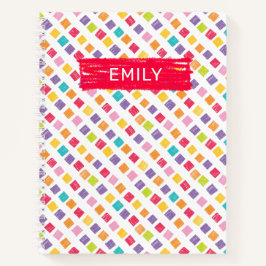 Veelkleurig patroon van kleurpotloden notitieboek